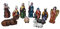 Geschenkestadl Krippenfiguren 11 teiliges Set Krippe Figuren Größe bis 10 cm Weihnachten, Mehrfarbig, 2,5cm bis 10cm