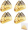 Serviettenhalter, 4 Stücke Einfachheit Rostfreier Stahl Dreieck, Serviettenhalter Kleine Aus Metall Rutschfeste, für Küchenarbeitsplatten, Esstische, Hochzeit Party, Gold