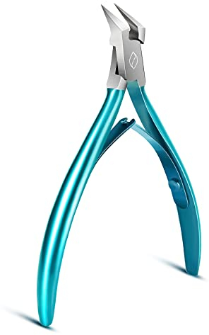 FERYES Wide Jaw - Pinza per unghie con lama diritta per unghie incarnite e unghie spesse, in acciaio inox e punta appuntita per unghie professionali per unghie dei piedi - Wide Jaw