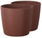 Tymar Blumentopf,Übertopf, 2er-Pack, Runde Form ((2pack) Ziegel, ø 15 cm)
