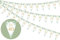3 Pack 40th Happy Birthday Bunting Banner, Sage Green Triangle Flag Banner for Women Men, 40 Birthday Pennant Flag, Forty Bday Party Hanging Decorations Green for Outdoor Indoor Home Garden