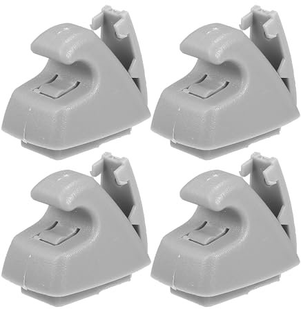 QUARKZMAN 4pz Grigio Sole Visore Supporto Clip Fermo No.95994975 per Chevrolet