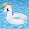 MoKo Aufblasbarer Schwimmring, Glitzer Pailletten Einhorn Cartoon Wasserspielring, PVC Schwimmreifen Wassersport Tierform Schwimmringe für Kinder Sommer Schwimmbad Pool Strand Partyzubehör, Weiß