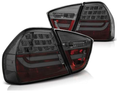 DM Autoteile Rückleuchten mit -Blinker kompatibel für BMW 3er E90 ab 2005-2008 in rauch 701882