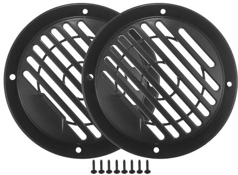 A ABSOPRO Grilles De Haut-Parleurs De Voiture De 3 Pouces Avec Vis - Noir, Lot De 2