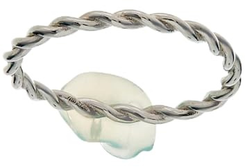 Beneto Ring Minimalist Silver Twisted Ring AGG315L - Circuit: 50 mm sBE1303-50 Marke, Estándar, Nicht-Edelmetall, Kein Edelstein
