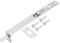 PATIKIL Flush Bolt 8 x 0.87, Stainless Steel French Door Lock Concealed Slide Double Door Latch for Wood Composite Double Door, Silver Tone