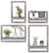 Walasis Wandregal Holz Wanddeko Wohnzimmer : 4er Set Regale Wand Schweberegale Regalbrett Wandboard - Rustikal Wand Deko für Schlafzimmer (Vintage Weiß)