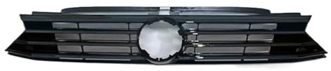 Kühlergrill FRONTGRILL Stoßstangengrill ABS Schwarz Grill Grill Für VW Für Passat B8 2016 2017 2018 Limousine Alltrack Variante Nieren Kühlergrill(Glossy Black)