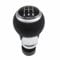 Malcayang Schaltknauf Schalthebelkopf 5R-Gang Schaltgetriebe Griff Für Au*di A4 B6 B7 B8 S4 8K A5 8T Q5 8R Seat Leon MK1 Ibiza 6J Passat Golf MK4 (Silber)