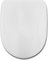 Vue Soft Close Toilet Seat & Cover, D Shape, White, Model W302301, Quick Release, Easy Clean, Adjustable Hinges, 45x36x3.5 cm