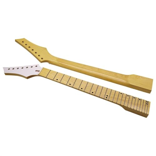 SXTYYH 7 Cordes Manche De Guitare 24 Frettes Main Gauche érable Canadien Diy Professionnel Manche De Rechange for Guitare électrique Manche De Basse Jazz