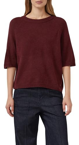 s.Oliver Damen Strickpullover – Alpakamix, Relaxed Fit, Kurzarm