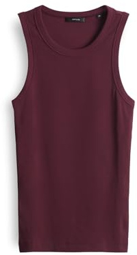 OPUS Damen Top | ILESSO Slim aus BCI Cotton Mix Cassis, 42