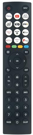 ROLLGAN New ERF2K36H Replacement Voice Remote Control Fit For Hisense QLED UHD 4K Smart TV 43E77KQTUK 50E77KQTUK 55E77KQTUK 65E77KQTUK 43E6KTUK 50E6KTUK 55E6KTUK 50A6KTUK 55A6KTUK 75E7KQTUK
