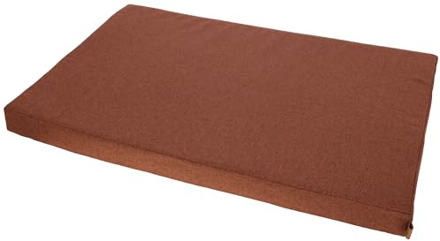 Kerbl Pet Memory-Foam Matratze Oliver, Für Hunde mit Gelenkproblemen, Orthopädisch, Waschbarer Bezug, Made in Italy, Braun, 115x75x8 cm