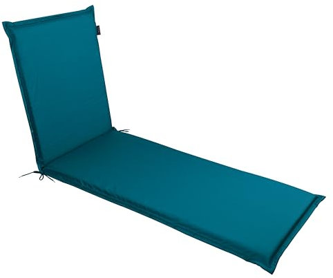 LILENO HOME Sonnenliege Auflage als [1er Set - Rollliege] in Petrol - Gartenliegen Auflage perfekt für Strandliege - Polster Auflage für Gartenliege (188x60x5cm) MIA