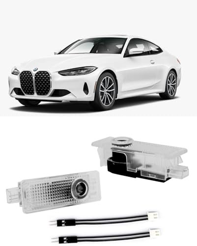 Xianjuun Set of 2 Car Door LED Light Logo Projector for BMW Entry Lighting Door Lighting Logo Compatible with BMW 1 2 3 4 5 6 7 Series X1 X2 X3 X4 X6 M GT Series