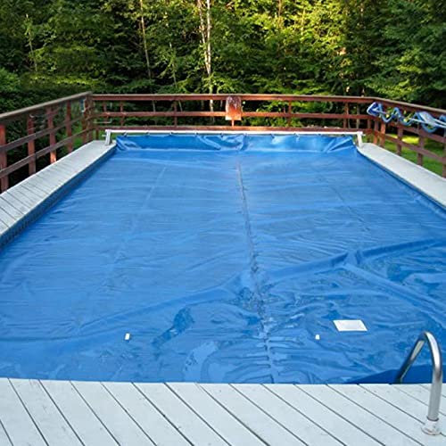 HSIRYAOHD Bâche rectangulaire pour piscine creusée d'été, couverture solaire avec œillets (taille : 4 m x 8 m)