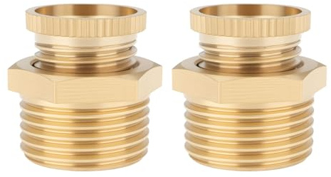 Create idea 2 Pezzi PT3/8 Filettatura Maschio Valvola Di Scarico Del Compressore d'aria Filettatura 12,5 Mm Ottone