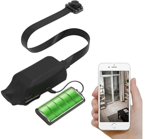 Il Detective Mini Telecamera WiFi di Sorveglianza con Sensore di Movimento, Infrarossi con Batteria 4 ore, Controllo da Smartphone, Visione Notturna Microcamera 1080P