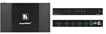 KRAMER DISTRIBUIDOR AMPLIFICADOR 1:4 HDMI 2.0 SOPORTADA RESOLUCION - HASTA 4K@60HZ (4:4:4) UHD MAX DATOS TASA - 17.82GBPS (5.94GBPS POR GRAFICO) (VM-4HH) 2)