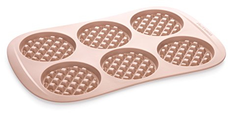 Tescoma 629534 Moule à gaufres en silicone, 34,5 x 21,5 x 1 cm, crème