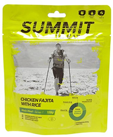 Summit to Eat Chicken Fajita With Rice Camping Hiking Food, Brown, One Size