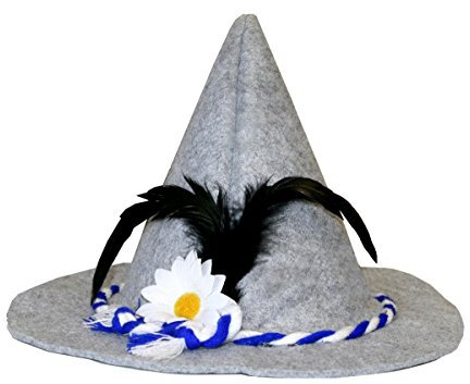Ilovefancydress® Bayerischer Hut, Kostümzubehör – Einheitsgröße passt den meisten, perfekt für Bayerische oder Oktoberfest-Kostüme