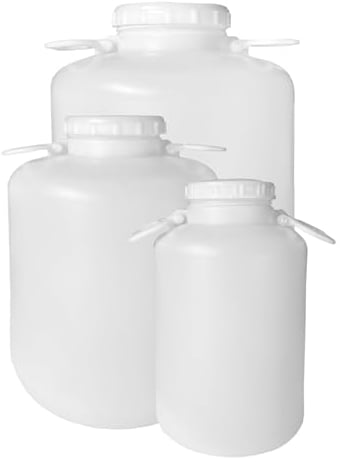 JARDIN202 - Bidón Alimentario blanco, boca ancha con asas | Almacenar Líquidos | 20 (Blanco)