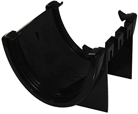Floplast RUH1B Union/Joiner Black Hi-Cap Guttering Range Gutter:115mm DOWNPIPE: 68 or 80mm
