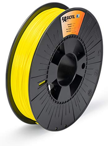 BASICFIL PLA (3D Drucker Filament), 1.75mm, 500g, Gelb (Yellow)