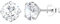 LÖB Damen Ohrstecker 925 Silber rhodiniert mit Zirkonia Strass Stein Stecker Ohrringe Diamant Form Rund Klein Weiß 5mm | Geschenke für Frauen Sie Ehefrau Freundin Mama Mutter