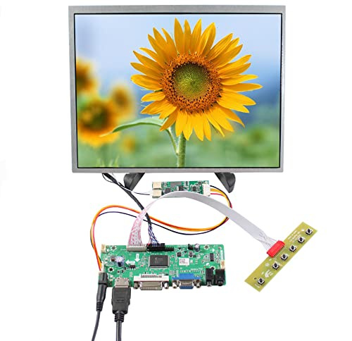 VSDISPLAY 12,1 Zoll 1024X768 Wide Viewing LCD Bildschirm VS121T-001A mit DVI VGA Audio LCD Controller Board 68676