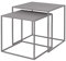 blomus 2er Set Beistelltische FERA, Mourning Dove, 40L x 40B x 40H cm, 35L x 35B x 35H cm, Sofatisch Grau, Kaffeetisch aus Stahl