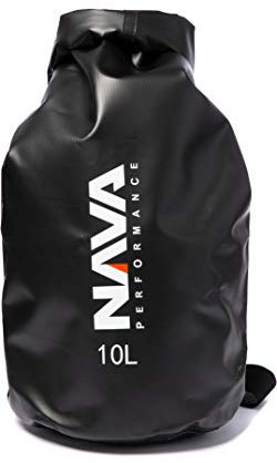 Nava Performance 10L Dry mit 10 Drybag Fassungsvermögen Drybag Schulterriemen - Schwarz - Unisex - Hochleistungs-Tasche aus PVC und Stoff