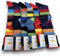 6 paia Calze Uomo Lunghe filo di scozia Fantasia Cotone colorate Pois Righe Disegni divertenti Made in Italy (Taglia 41-46, Set Sopra le righe)