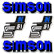 Set Aufkleber Simson S51 N blau für Tank und Seitendeckel