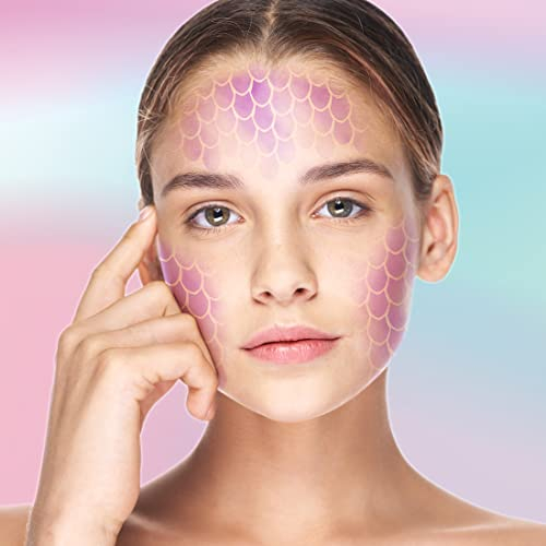 Stencil1 FX - Drachenschuppen Augen-Make-up-Schablone für Kostüme, Verkleidungen, Halloween, Cosplay, Kunst, Gesichtsbemalung