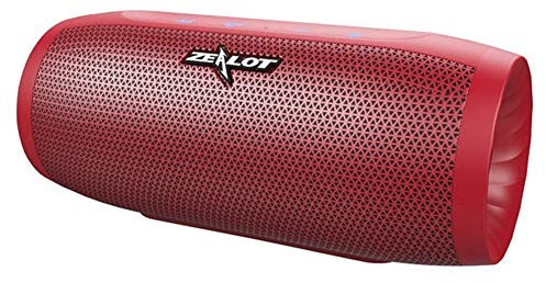 Tragbare Drahtlose Bluetooth-Lautsprecher Sound-Box Stereo Bass Subwoofer-Lautsprecher Und Mikrofon-Unterstützung TF-Karte, AU Echo Lautsprecher X (Color : Red)