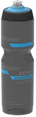 ZEFAL Magnum Pro, Bidon Grande Contenance 975 ML, Gourde Vélo et Sport Réutilisable sans BPA-Tétine en Silicone Mixte Adulte, Noir, 975ml