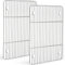 Joyfair Cooling Racks Set of 2, Stainless Steel Large Wire Rack for Roasting, Grilling, Cooking and Drying for Cake/Pizza/Meat, Toaster Oven& Dishwasher Safe, 38.5 x 28.5CM- Fit Half Sheet Tray