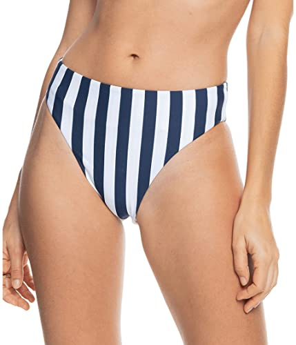Roxy Parallel Paradiso Moderate Reversible Bottoms Mood Indigo Big Revo Stripes XS