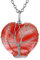 FOCALOOK Femme Collier Pierre de Naissance Juillet Cordiforme Pendentif Arbre de Vie avec Quartz Coeur Synthétique Chaîne Rolo Ajustable