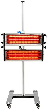 DATOUBOSS Lacktrockner Infrarot-Trockner 1000/2000 W Kurzwellen-Infrarot-Heizung Einbrennfläche 850 x 550 mm mit Heber Geeignet für Autolackierkabinen, partielle Lacktrocknung etc