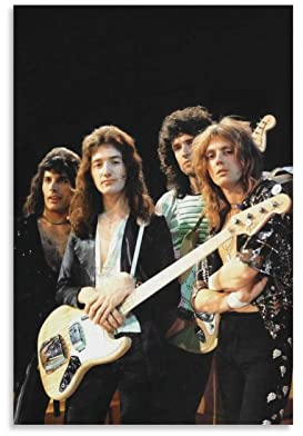XXJDSK Foto Auf Leinwand Queen Band Poster Wandkunst für Büro, Heimdekoration, Schlafzimmer, Dekoration, Geschenk 60X90cm Kein Rahmen