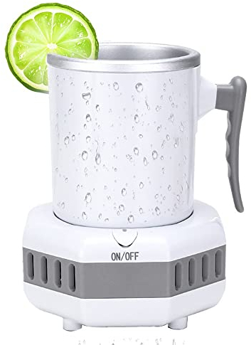 Beverage Cooler Jug Beer Cans Cooling Cup Refrigeration, Summer Drink Chiller Kettle for Cola Juice Milk Coffee Electric Drink Cooler with Mug