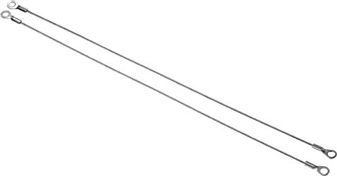 PATIKIL Acciaio Inossidabile Cordino Cavo 2mmx30cm, Cavo di Sicurezza 4pz Occhielli Terminati Sicurezza Filo Corda，Cavo di sicurezza in acciaio Inossidabile