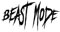 myrockshirt Beast Mode 20 cm Aufkleber Sticker FREIE Farbwahl Autoaufkleber