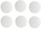 Ersatz-Dampfreiniger-Pads für Shark S6002UK, 6 Stück, wiederverwendbare Dampfreinigungspads, waschbare Mikrofaser-All-in-One-Reinigungspads für alle versiegelten Hartböden (weiß)